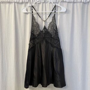 Victoria's Secret Rhinestone Black Lace Camisole